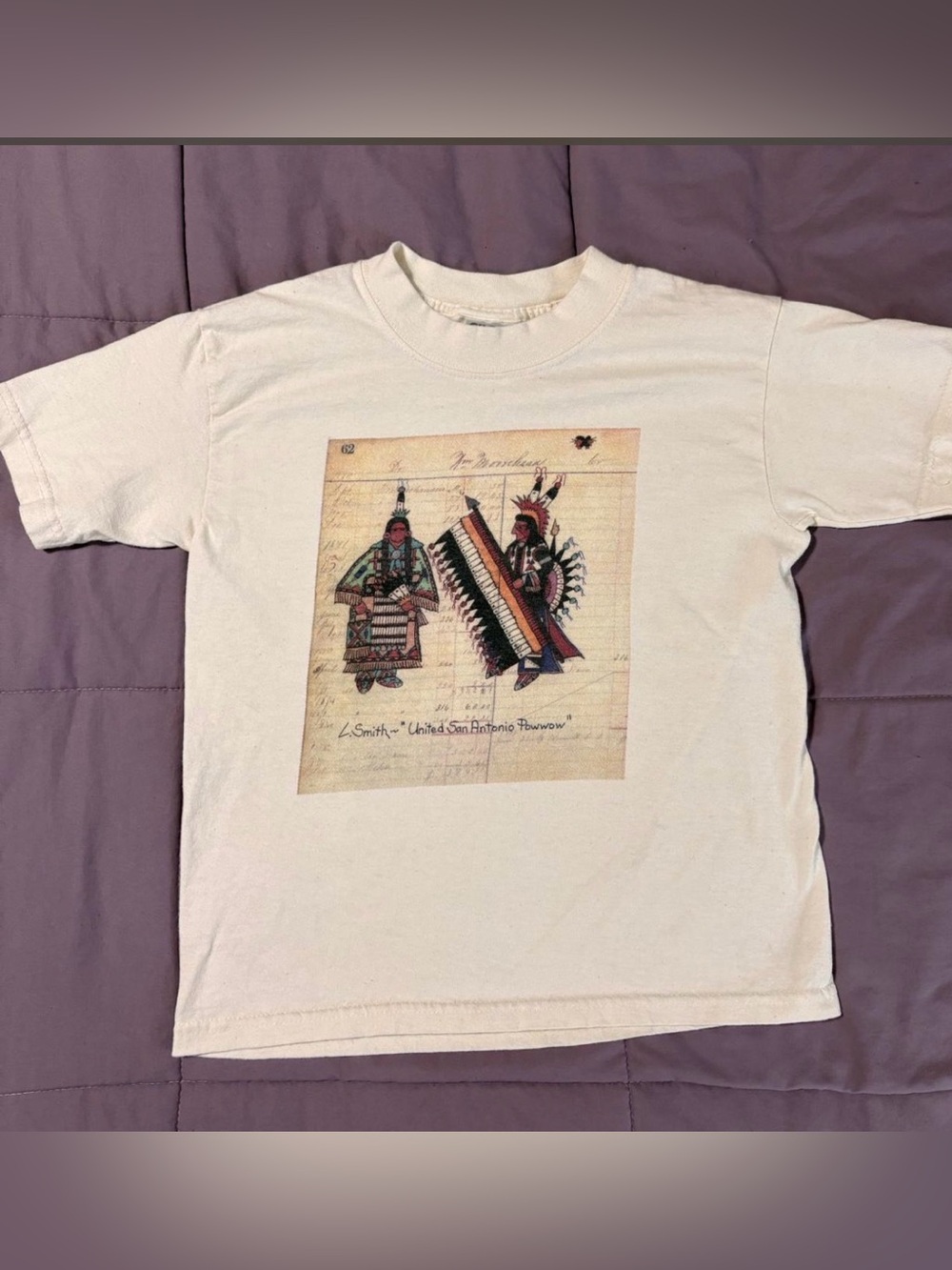 Vintage Kids Native American San Antonio Tee size 10/12